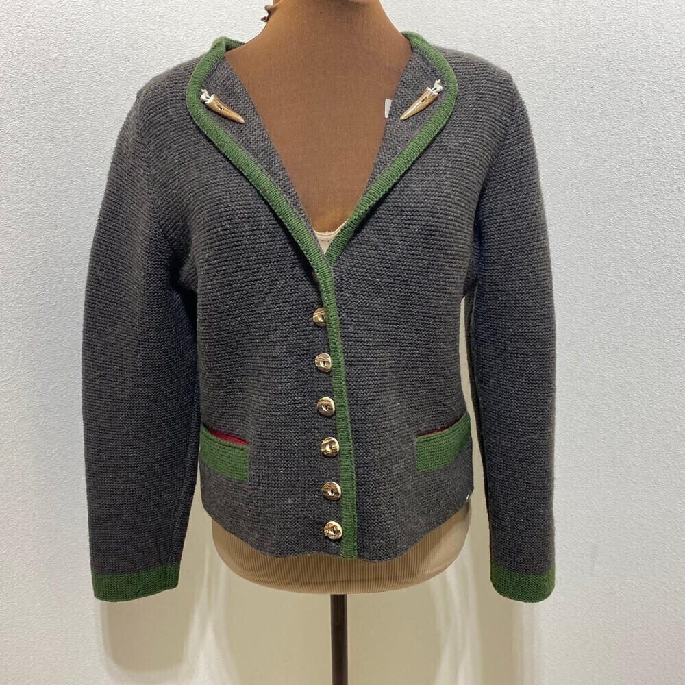 Steffner Country Button Front Wool Sweater Cardigan Size 34 Small